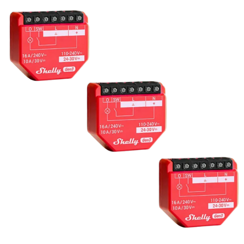 KIT Shelly 1PM Gen3 X3